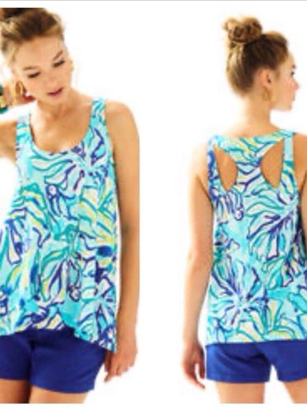 Lilly Pulitzer Monstera Tank